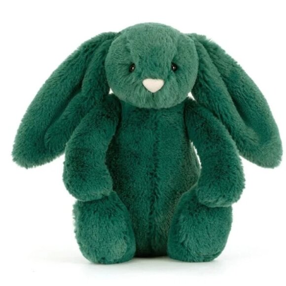 Jellycat Bashful Teal Bunny 7.1x3.5" Soft & Plush BNWT Authentic - Picture 1 of 3